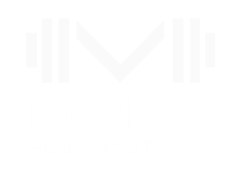 McNair Health and Fitness Logo White 350 by 250
